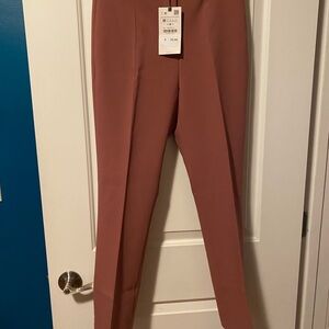 Zara Pink High-Waisted Trousers